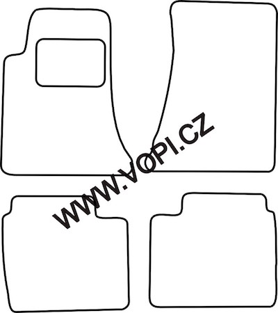 Autokoberce Opel Omega A 1986 - 1993 Perfectfit (3406)